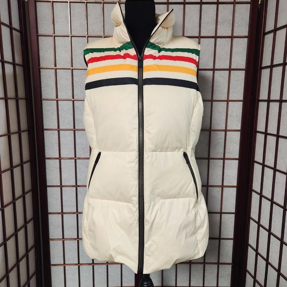Pendleton Jackets & Blazers - Pendleton Glacier National Park Collection Striped Down Vest Size L NWT Rare